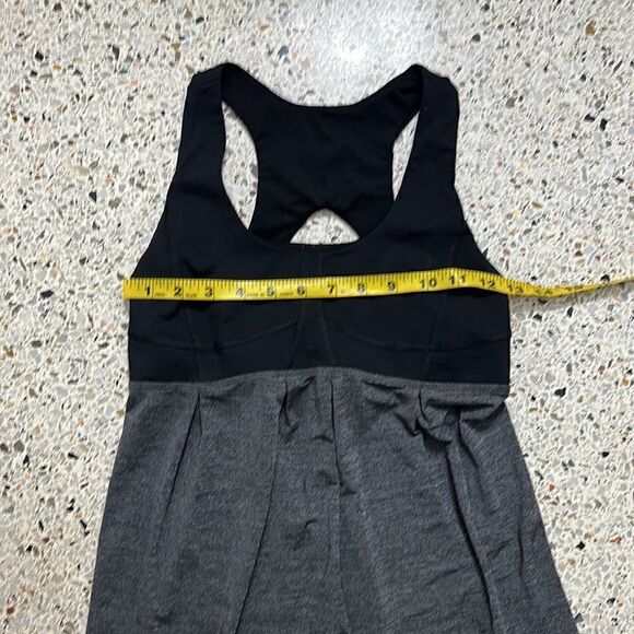 EUC Lululemon black gray full support racerback tank drawstring 8 - Picture 7 of 7